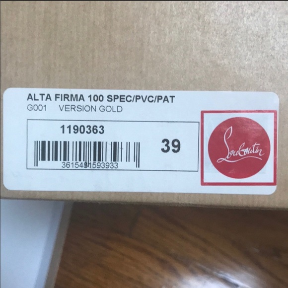 Rare Louboutin 39 Gold red bottoms - Picture 8 of 13